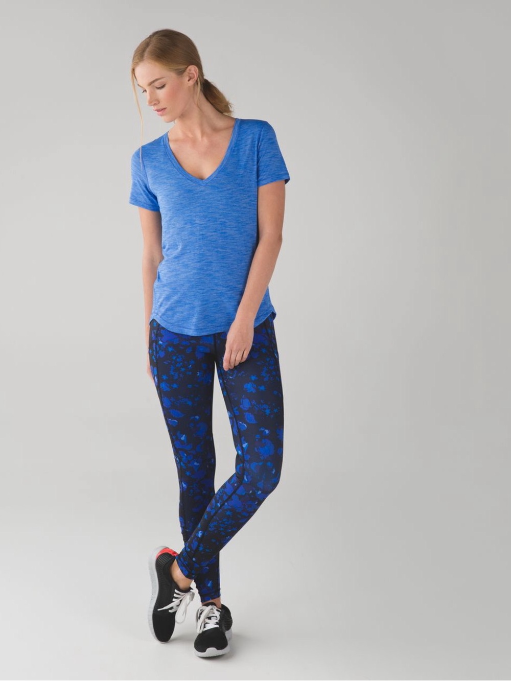 lululemon Speed Tight Luxtreme Blue Patterned Performance Leggings